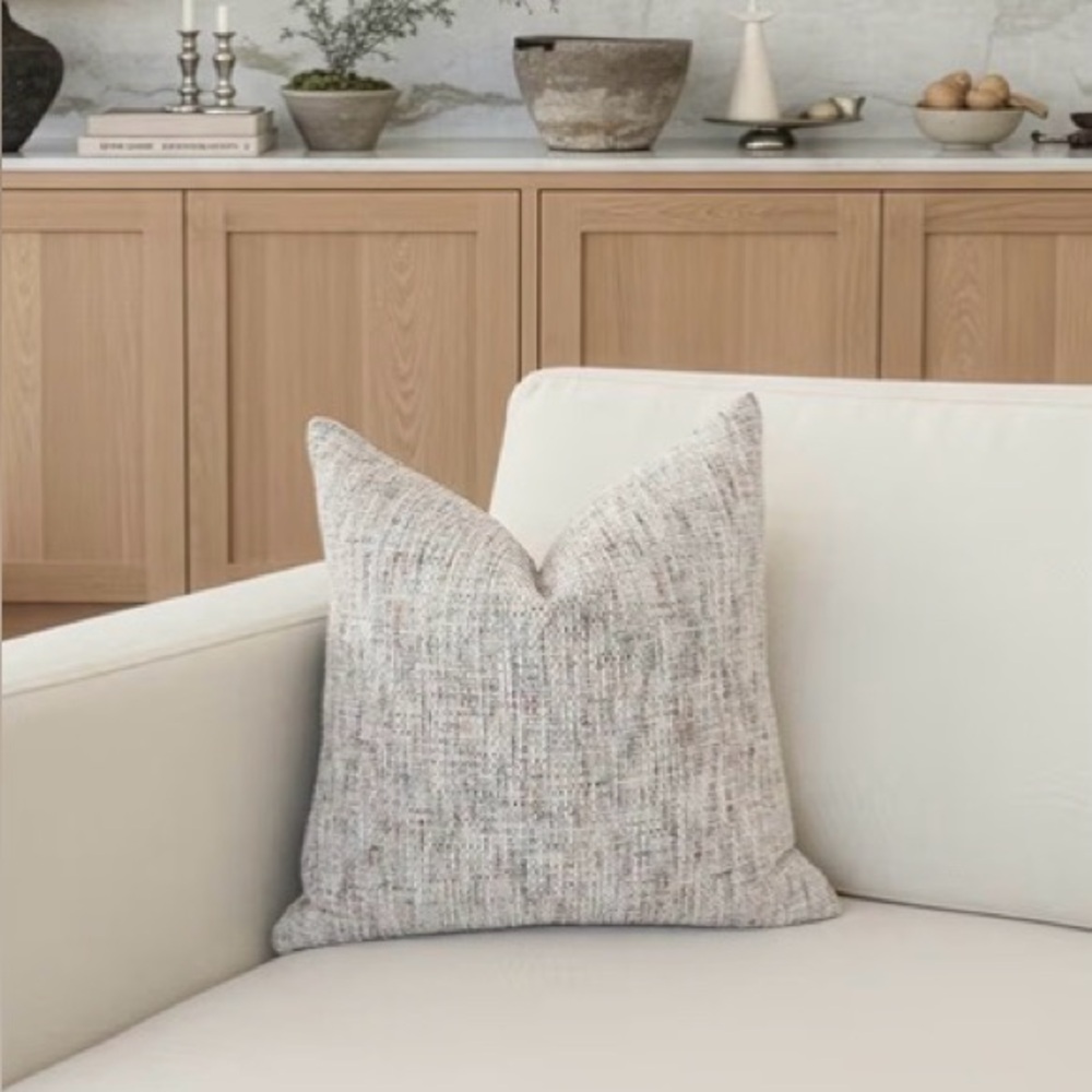 Set of two Textured Chenille Throw Pillow Cover 20x20”